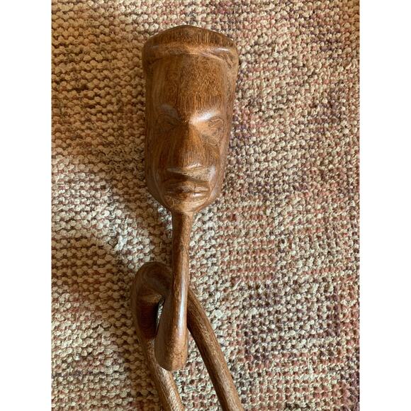 Wooden African Wedding Marriage Chain Hand Carved Vintage Vibes - Picture 2 of 9